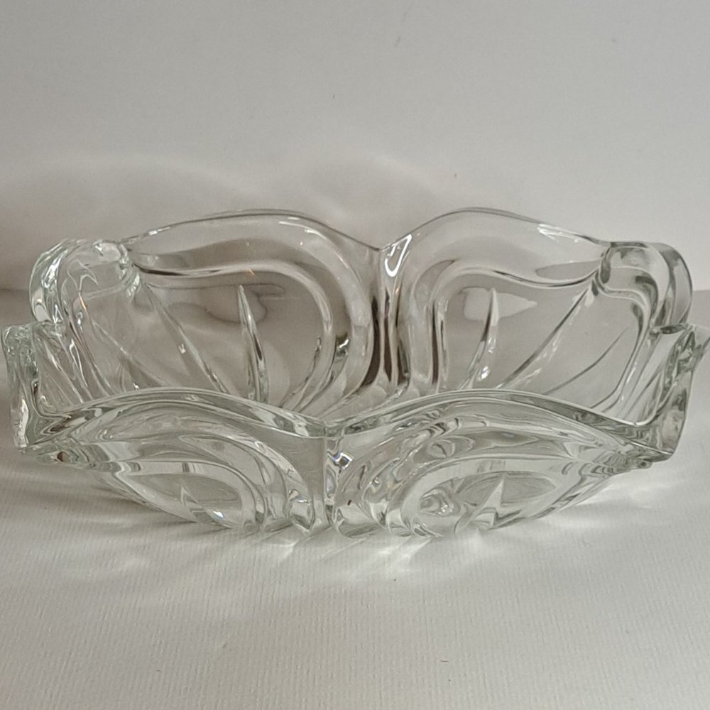 Mikasa "Spring Flair" Rectangle Heavy Crystal Cut Candy Dish 8" - Picture 3 of 8